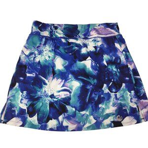 Moteepi Skort Size XL Watercolor Floral Stretch Golf Tennis Pickleball Hiking